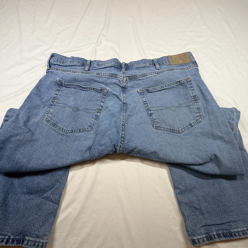 Polo Ralph Lauren Hampton Relaxed Straight Blue Jeans 46x30 (44/30) Big/Tall